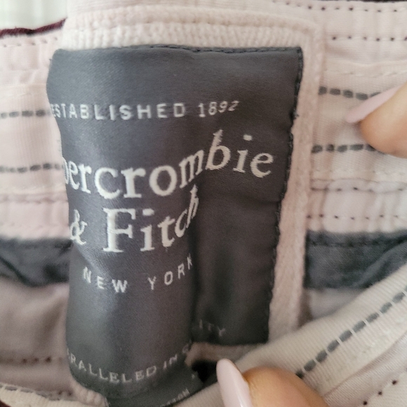 Abercrombie & Fitch Men's Moose Red Heavy Duty Drawstring Lounge Pants M - Picture 2 of 4